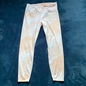 Pretty Pink Marbled Varley Leggings